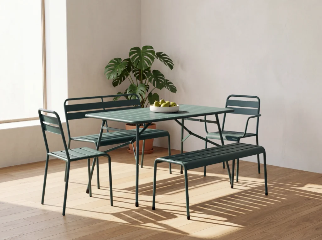 Mesh Patio Coffee Chairs and Table