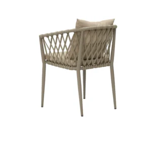 Olefin Rope Weave Armchair、Montmartre Outdoor Dining Chair、Vertical Rope Patio Seating